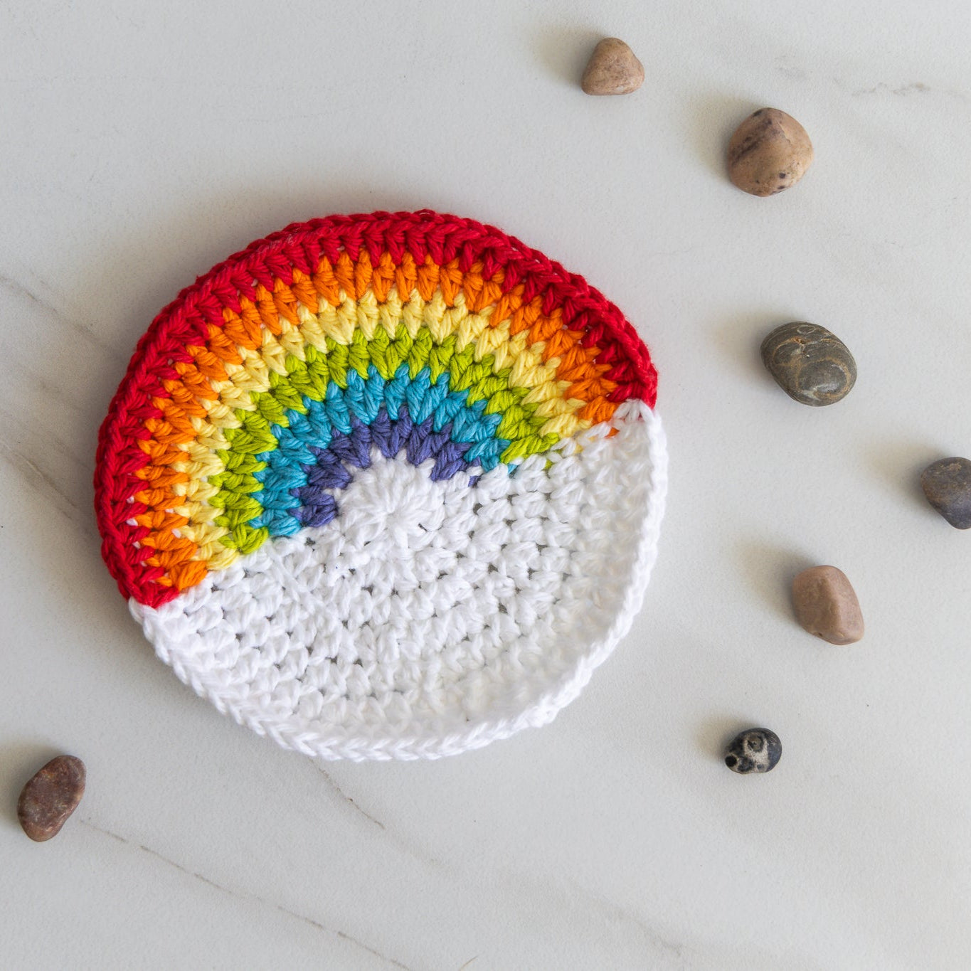 Handmade Pride Rainbow Coaster Set