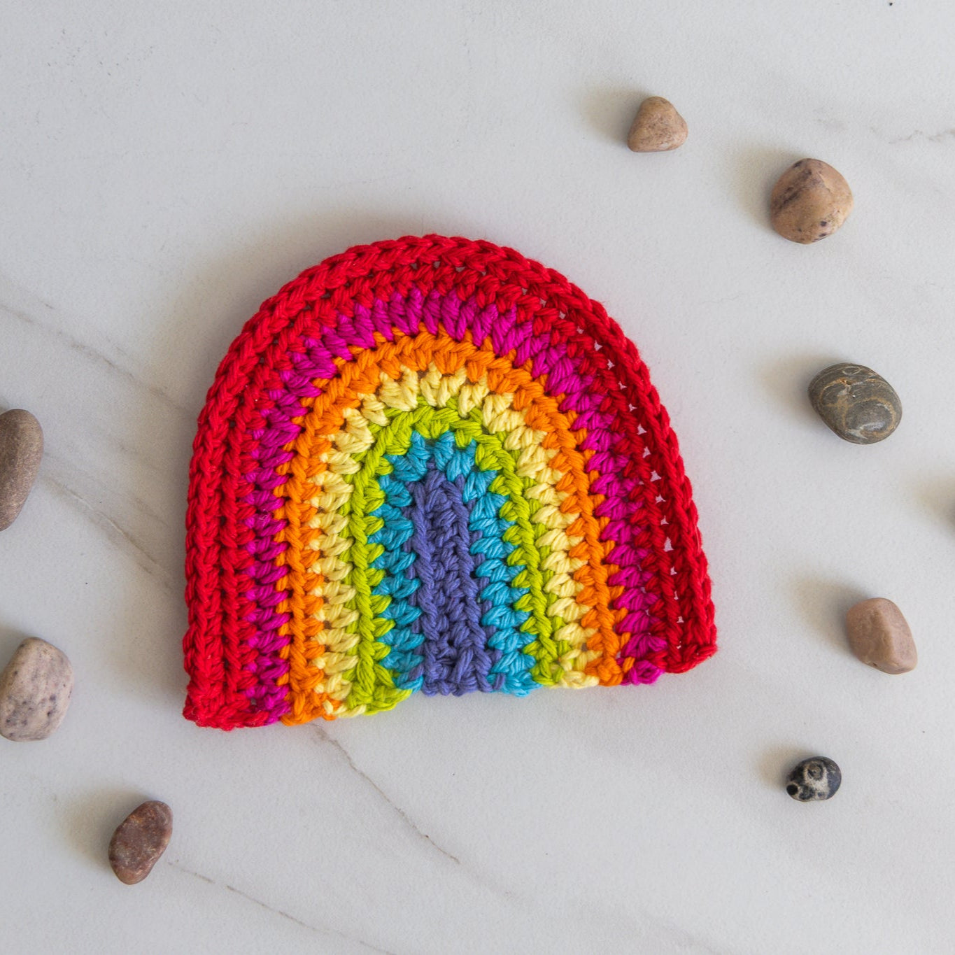 Handmade Pride Rainbow Coaster Set