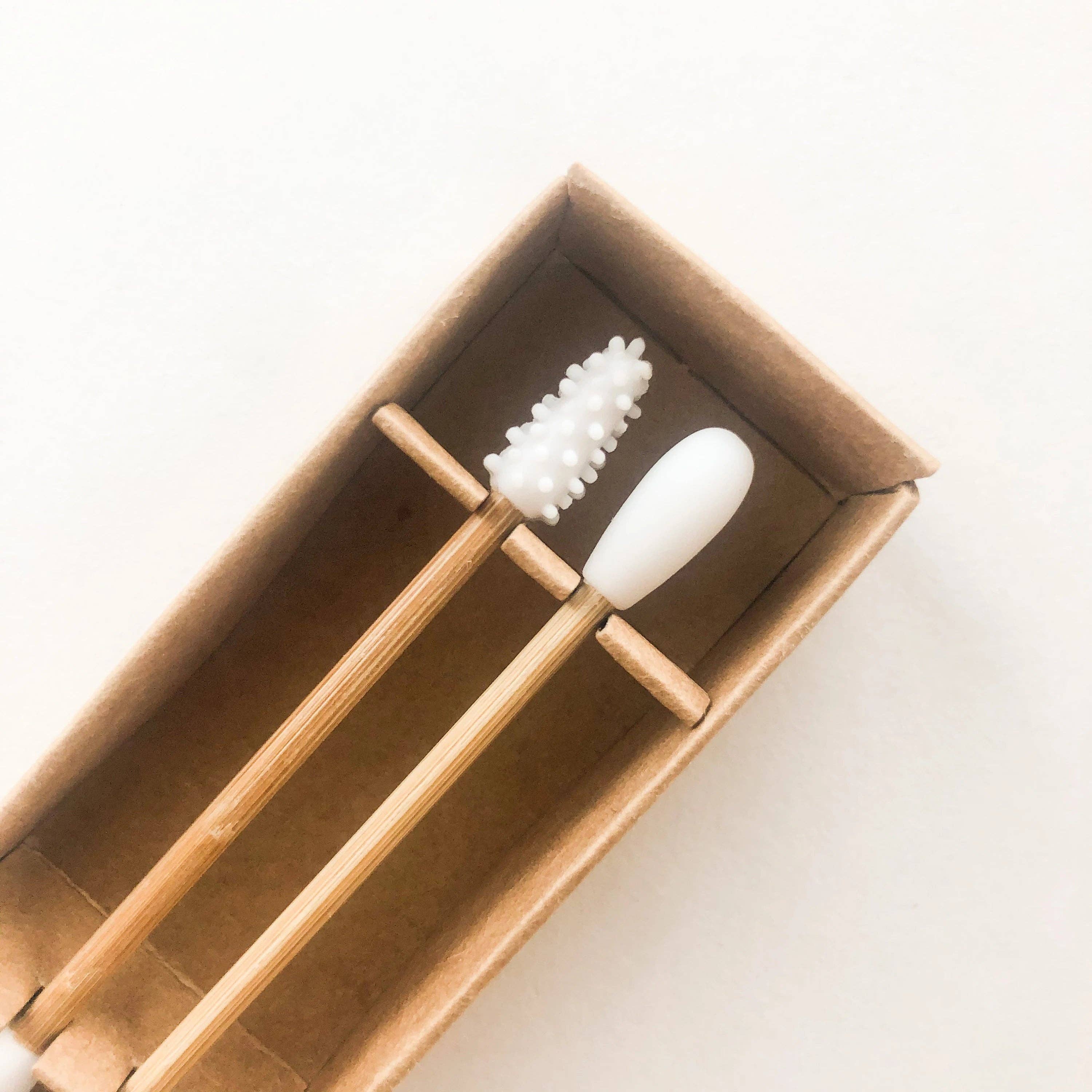 Reusable Bamboo Silicone Swabs