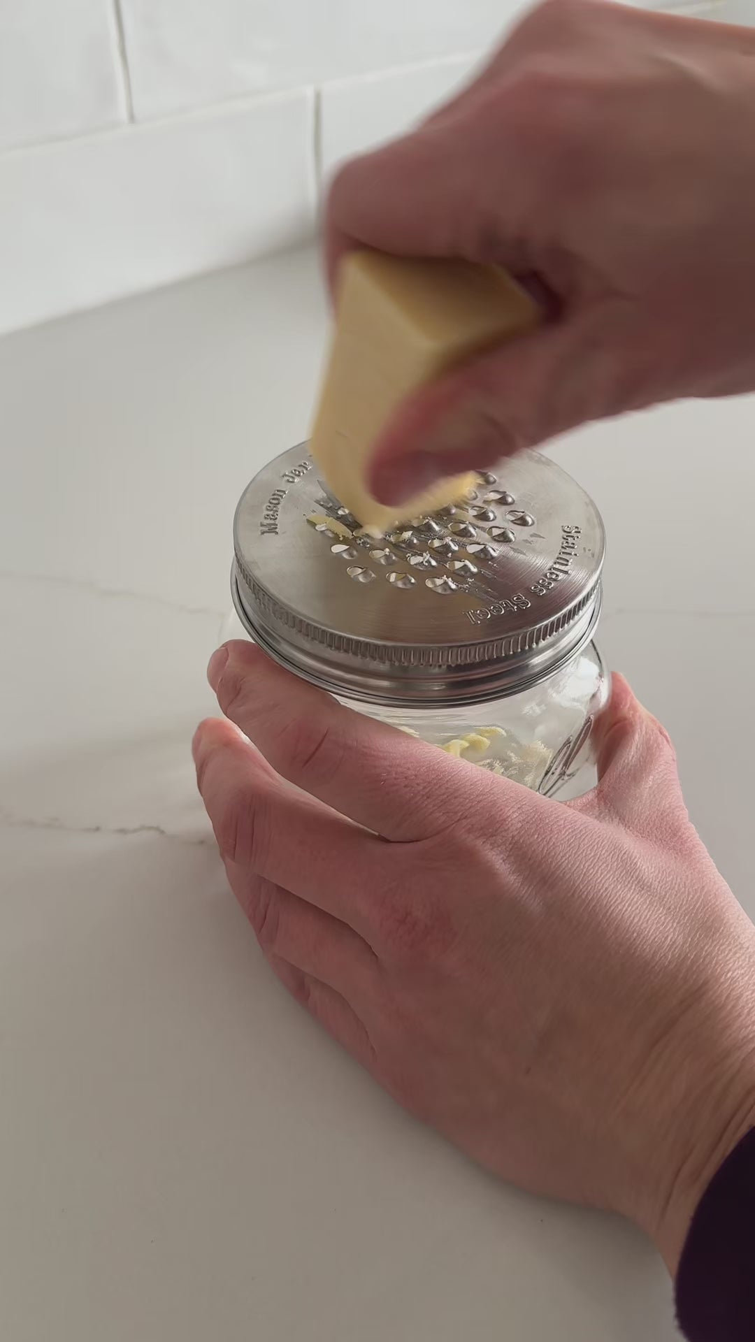 mason jar stainless steel grater lid