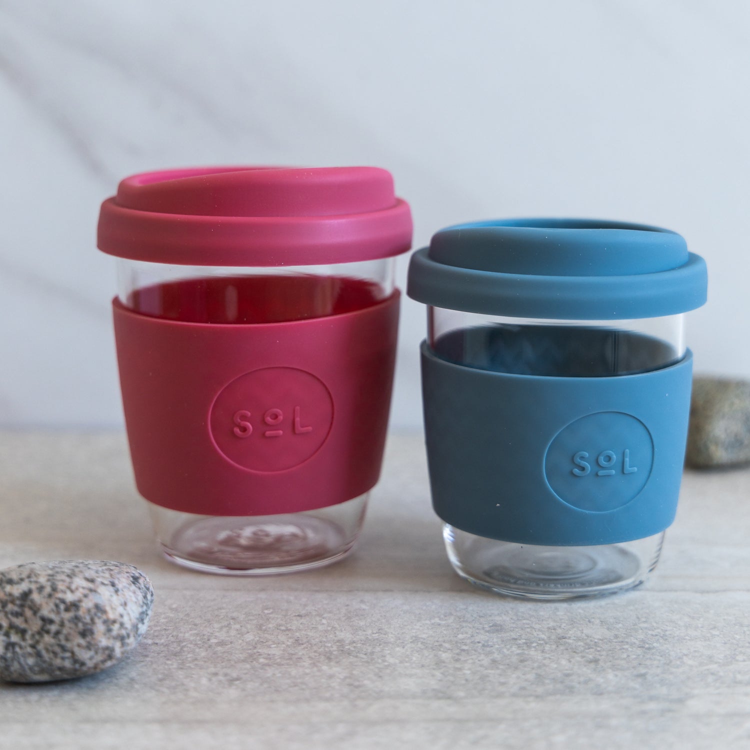 Glass Travel Coffee Tumbler 12oz