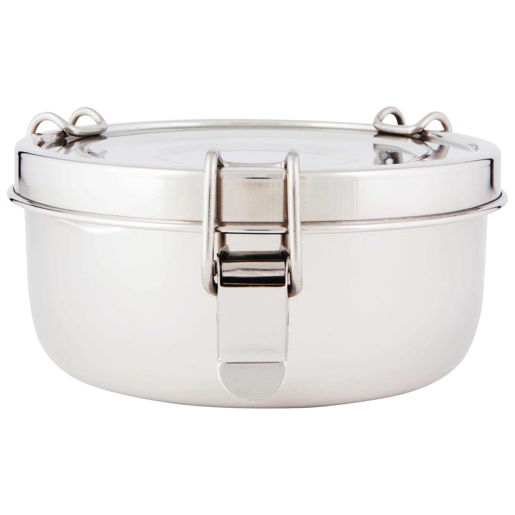 A 32oz stainless steel food container