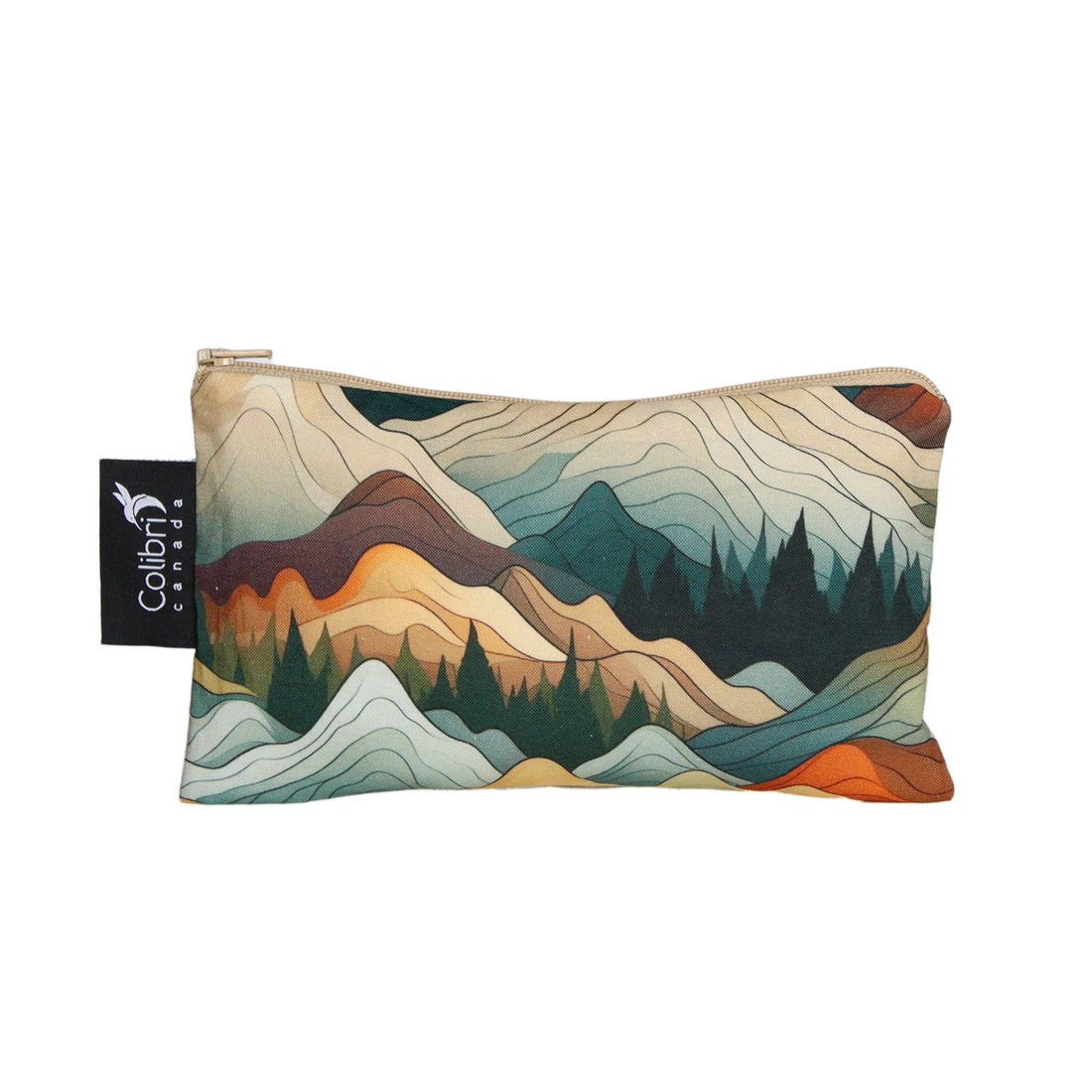 Medium Reusable Snack Bag: Mountains