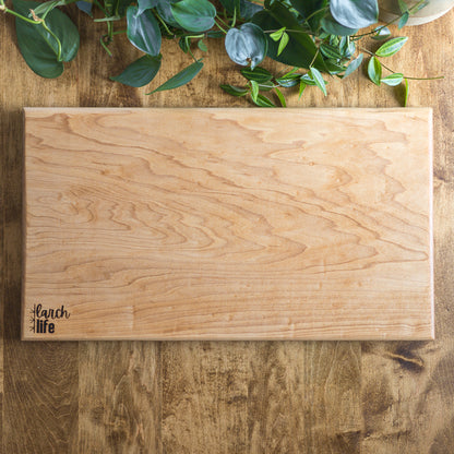 Extra Large Solid Slab Wood Cutting Board