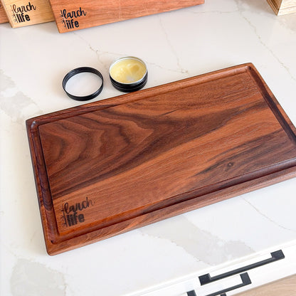 Walnut Custom Cutting Board: Handle or Juice Groove