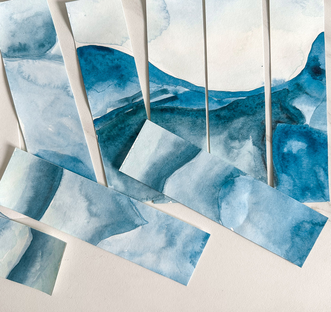 Handmade Watercolour Bookmarks