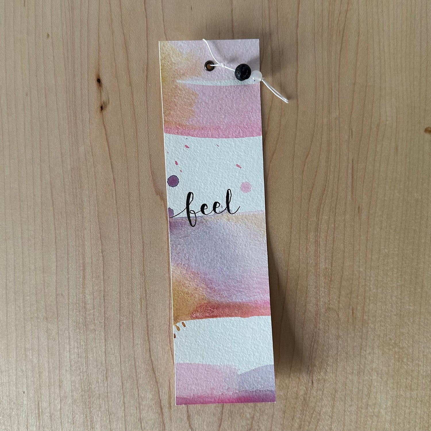 Handmade Watercolour Bookmarks: Yoga