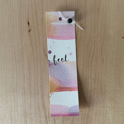 Handmade Watercolour Bookmarks: Yoga