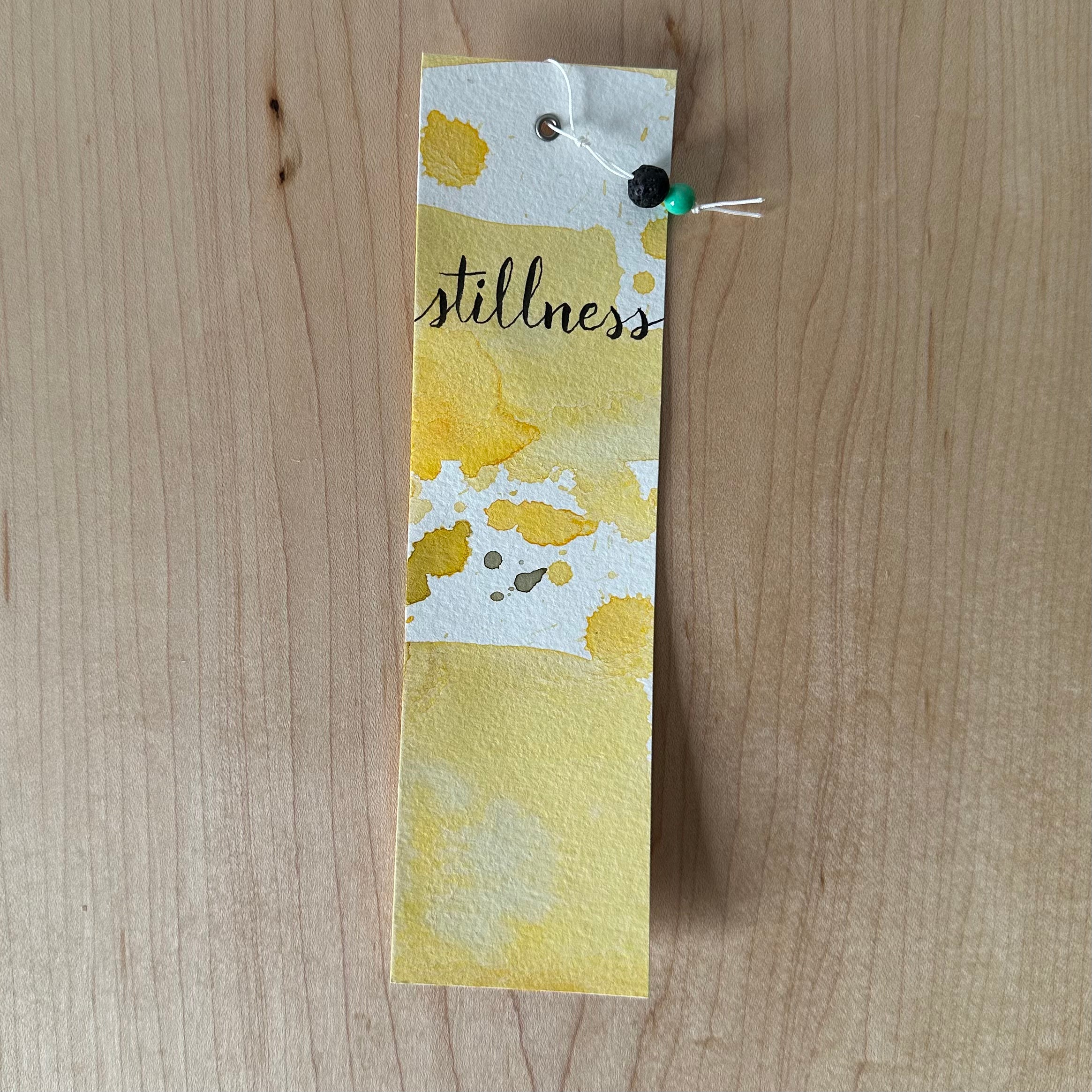 Handmade Watercolour Bookmarks: Yoga