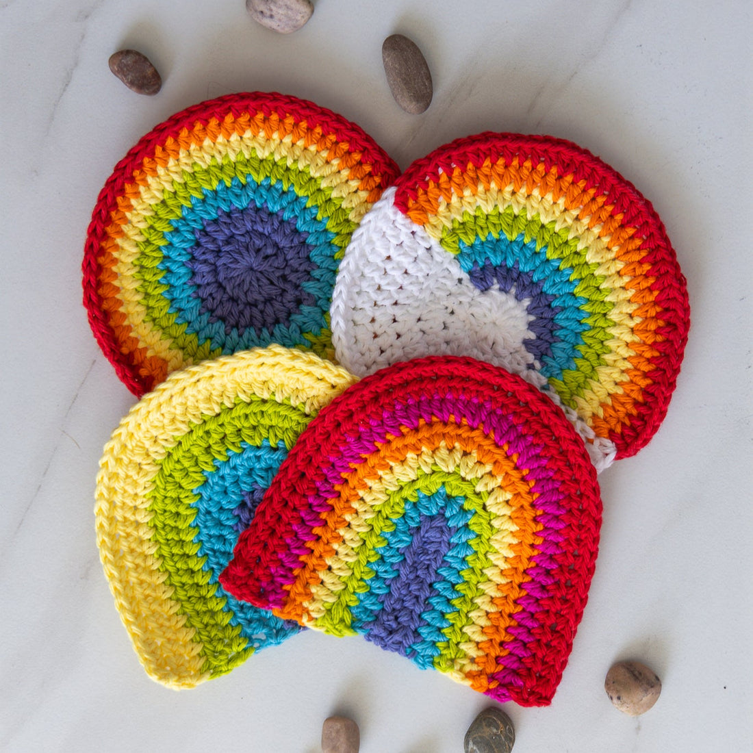 Handmade Pride Rainbow Coaster Set