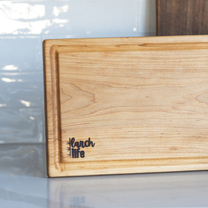 Maple Custom Cutting Board: Handle or Juice Groove