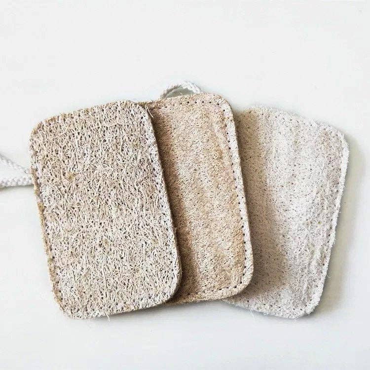 Natural Organic Loofah Sponge: 3 pack