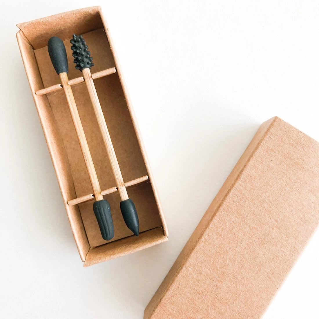 Reusable Bamboo Silicone Swabs