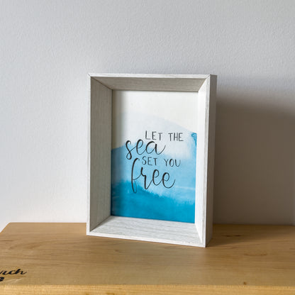 Handmade art by Rowan, &quot;let the sea set you free&quot;