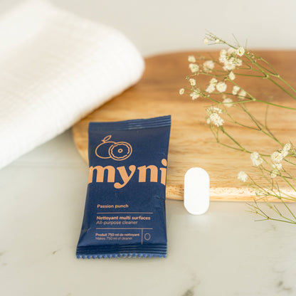 A Myni natural all-purpose cleaner tablet