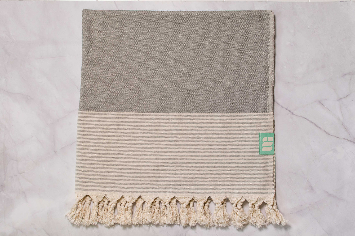 Grey Turkish bath towel