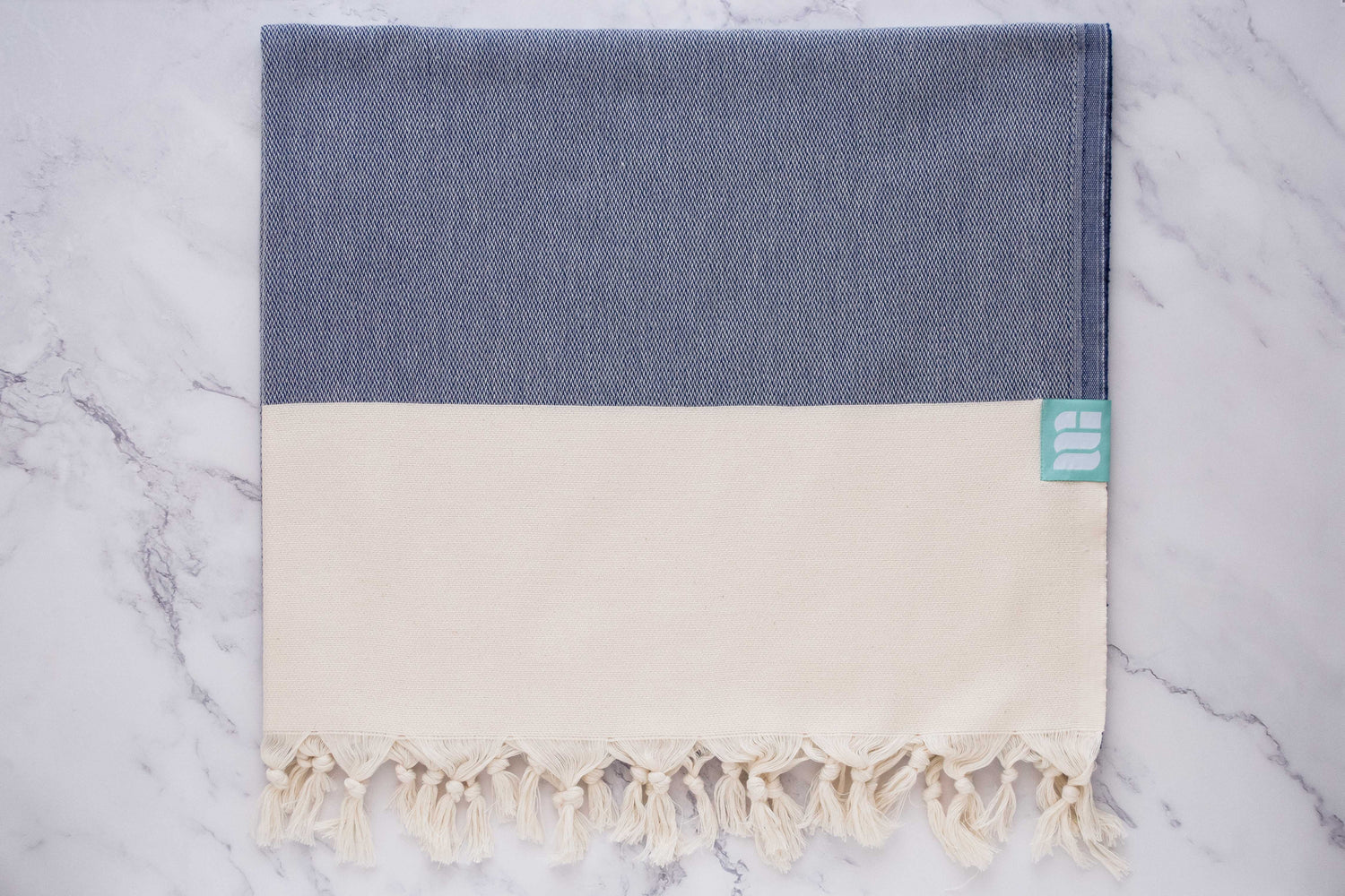 Navy blue Turkish bath towel