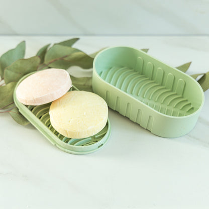Travel Case and Soap Dish for Bar Shampoo