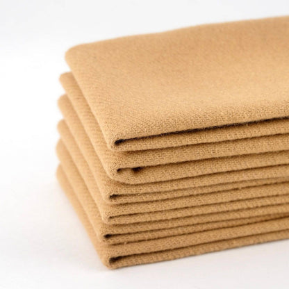 A stack of reusable brushed cotton cloths in &