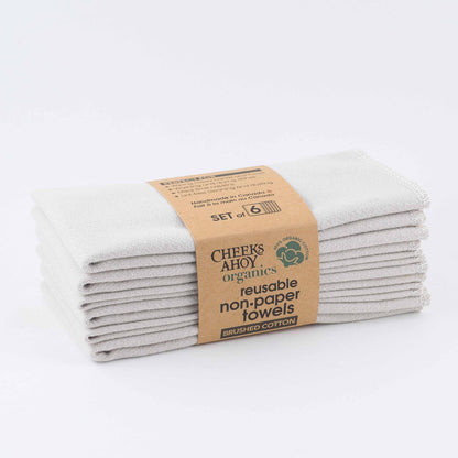 A package of reusable cotton cloths in &