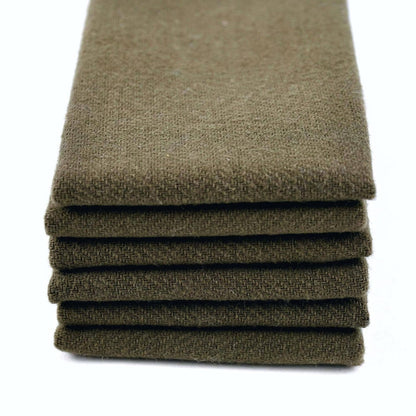 A stack of reusable cotton towels in &