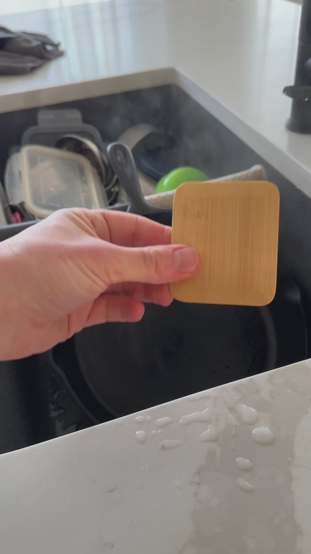 Bamboo Pot Scraper