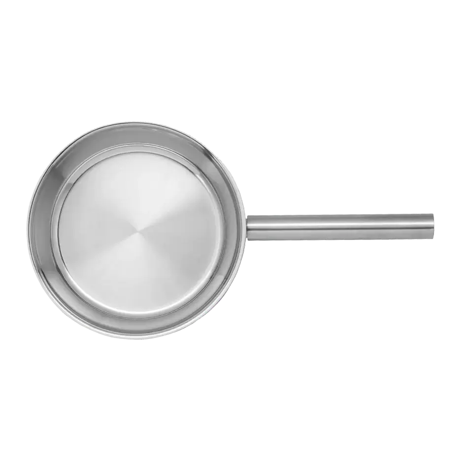 COMBEKK 24cm stainless steel fry pan shown from the top