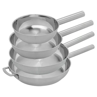 COMBEKK stainless steel four fry pan set