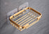 A gold coloured suction cup shower tray