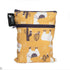 A small reusable multi-purpose bag with llama themed fabric