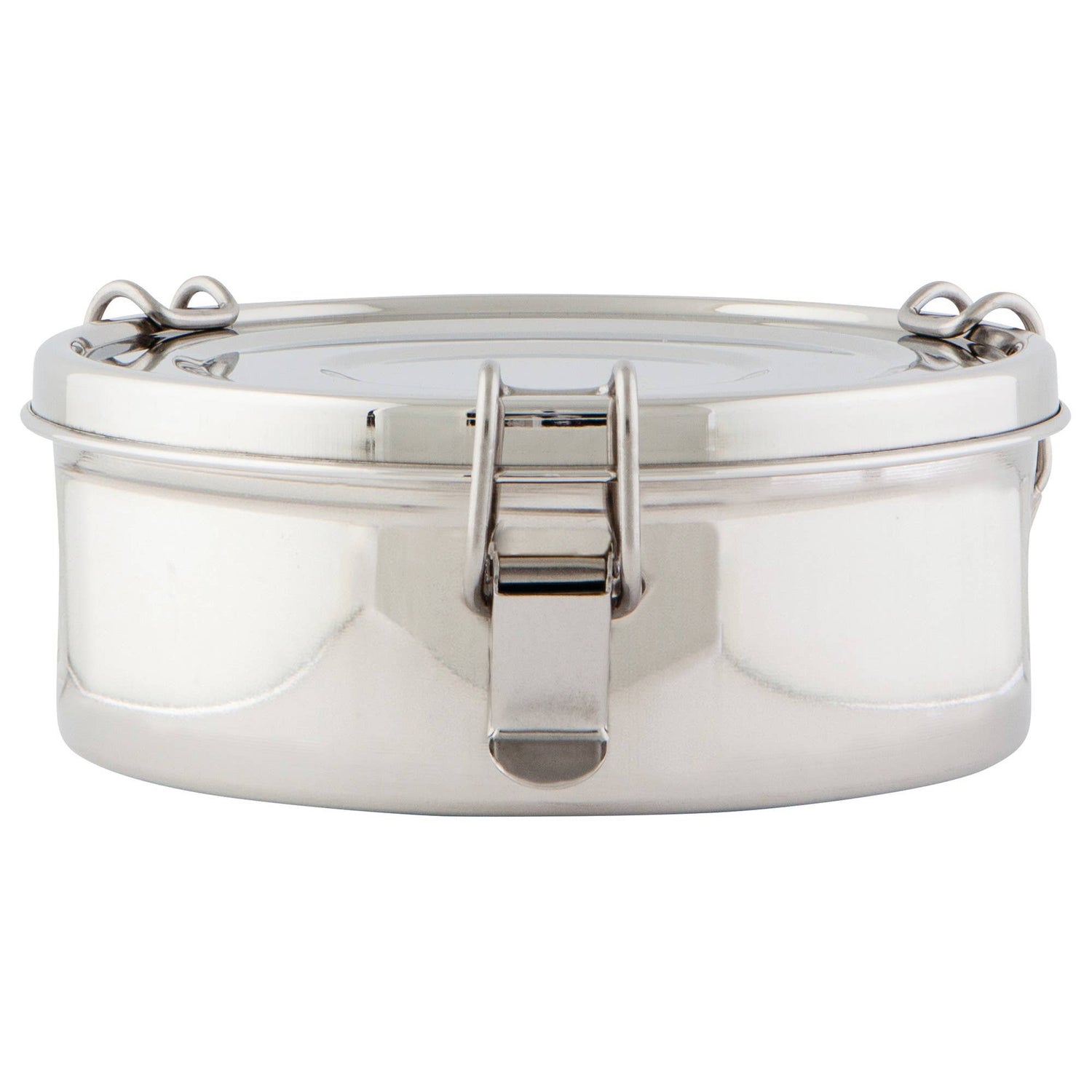 A single-tier stainless steel tiffin container